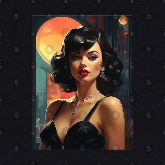 Noir Femme Fatale 1940’s (version 1) by StudioX27